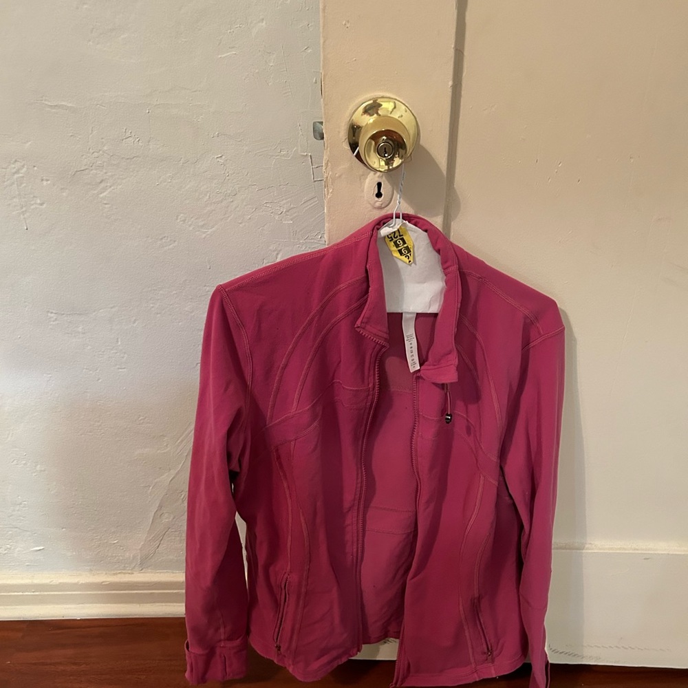 Women’s hot pink, Lululemon jacket, size large